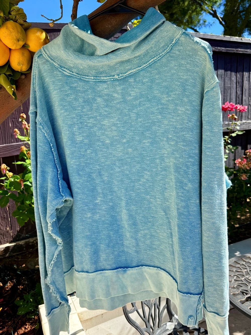 Free People | We the Free Timmy Turtle Pullover in Catalina Blue, Sz. M